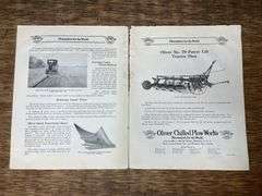 (3) Oliver Chilled Plow Works Sales Literature