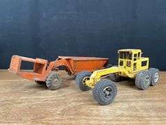 (2) Structo Bottom Dump + Tonka Grader