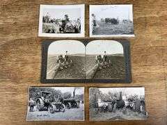 (5) Tractor Photographs & Viewer Slide