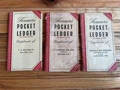 (3) 1950 + 1951 John Deere Farmer’s Pocket Ledger
