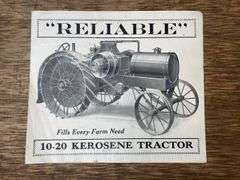Reliable 10-20 Tractor Sales Literature