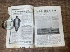 (3) 1915 + 1916 Gas Review Magazines