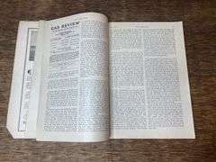 (2) 1915 Gas Review Magazines