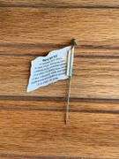 National Cream Separator Celluloid Flag Straight Pin