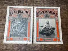 (2) 1917 Gas Review Magazines