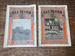 (2) 1917 Gas Review Magazines