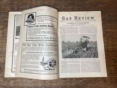 (2) 1915 Gas Review Magazines