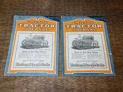 (2) 1921 Chilton Tractor Journal