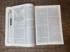 (2) 1917 Gas Review Magazines
