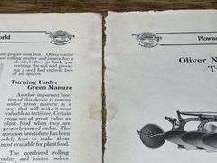 (3) Oliver Chilled Plow Works Sales Literature