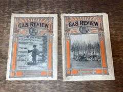 (2) 1915 Gas Review Magazines