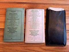 (3) John Deere Union Books + Time Cards