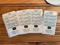 (6) John Deere Notepads + Pocket Calendars