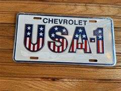 (4) Iowa + Chevrolet License Plates