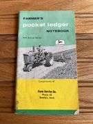 (2) 1961 + 1965 John Deere Farmer’s Pocket Ledgers