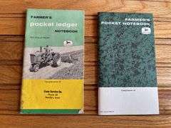 (2) 1961 + 1965 John Deere Farmer’s Pocket Ledgers