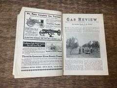 (3) 1915 + 1916 Gas Review Magazines