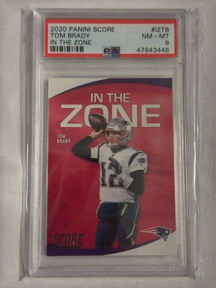 2020 Panini Score #IZTB Tom Brady Graded PSA 8 image