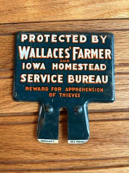 Wallaces’ Farmer License Plate Topper image