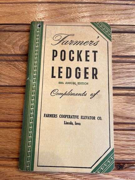 (2) 1954 John Deere Farmers Pocket Ledgers