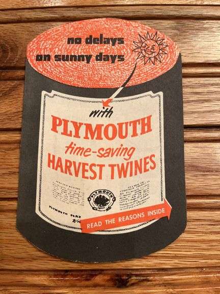 (3) Plymouth Binder Twine Sales Literature + Notebooks