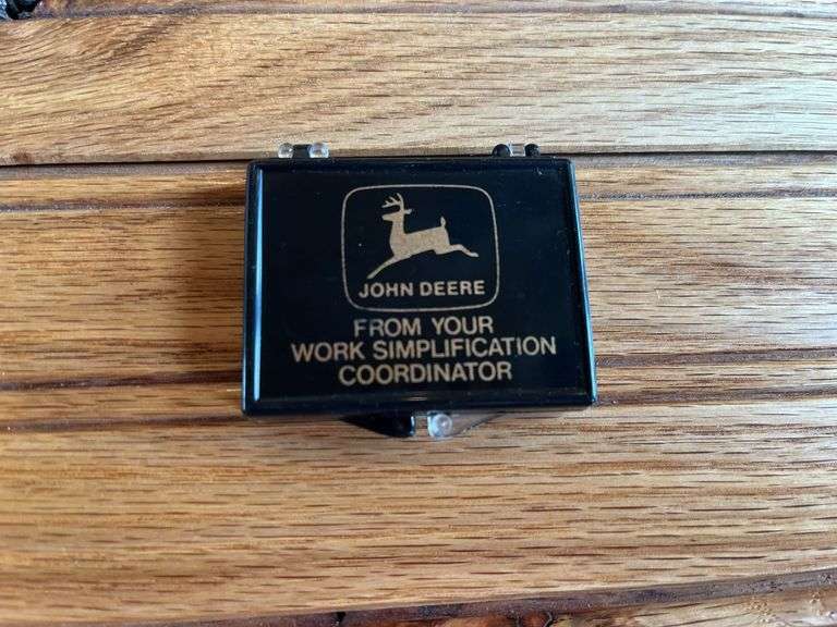 (2) John Deere 150th Anniversary Paperweight + 1970 Calendars