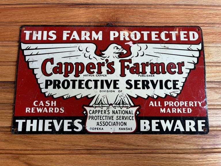 Capper’s Farmer Protective Service SST Sign image