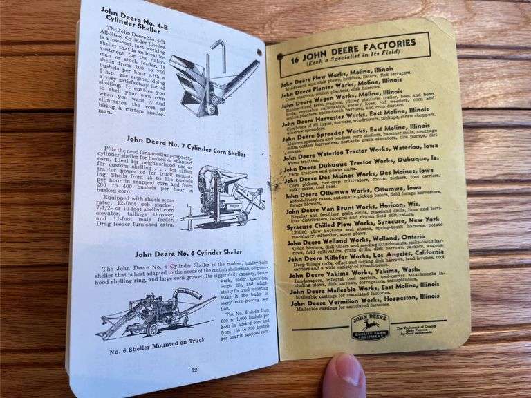 (2) 1954 John Deere Farmers Pocket Ledgers