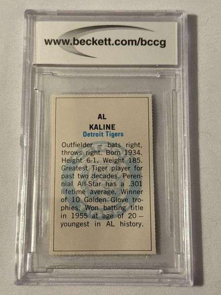 1971 Dell Today's Team Stamps #420 Al Kaline Graded BCCG 9