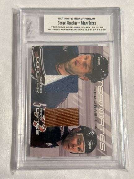 2000 In The Game #TM-11 Sergei Gonchar/Adam Oates Dual Jersey Patch #20/70 image