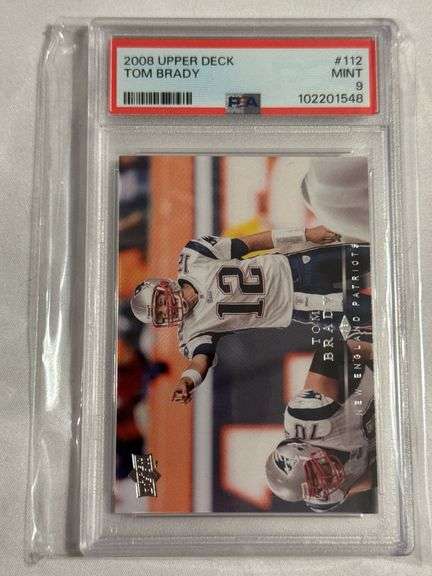 2008 Upper Deck #112 Tom Brady Graded PSA 9 image