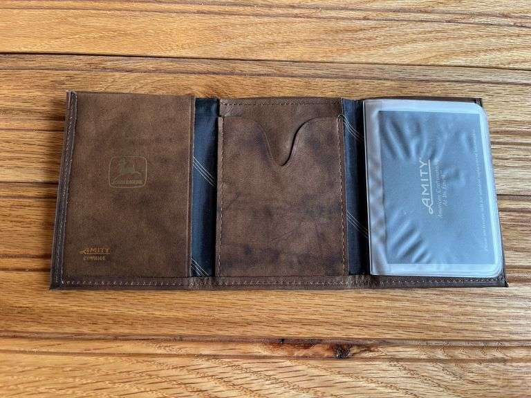 (3) John Deere Wallets + Calculator