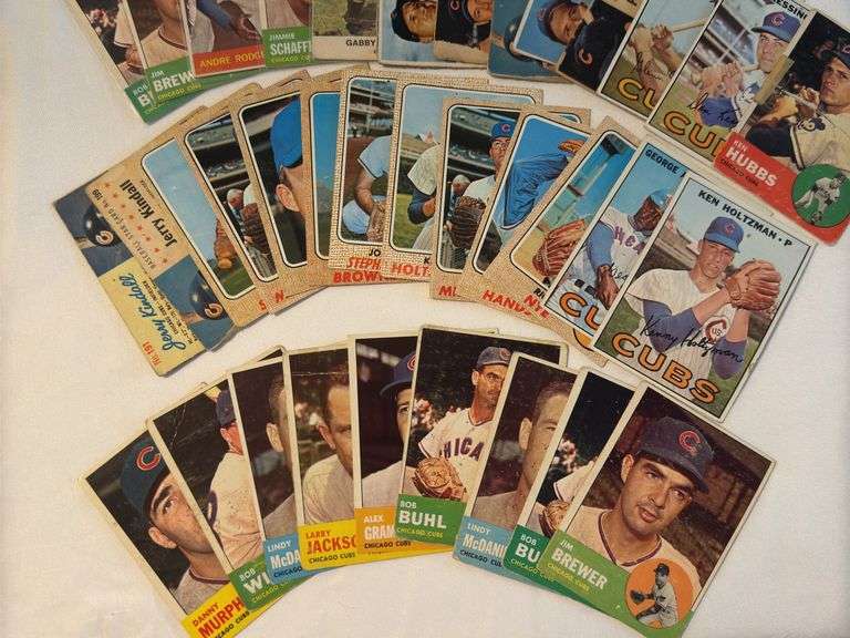 1960s Topps Chicago Cubs Lot