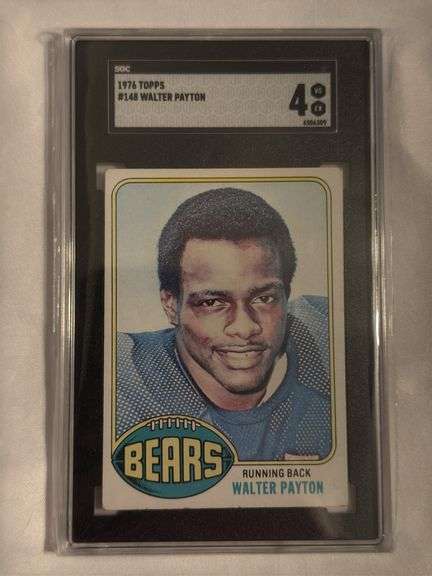 1976 Topps #148 Walter Payton ROOKIE Graded SGC 4 image