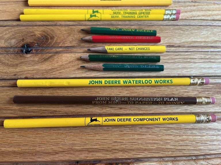 (12) John Deere Pencils