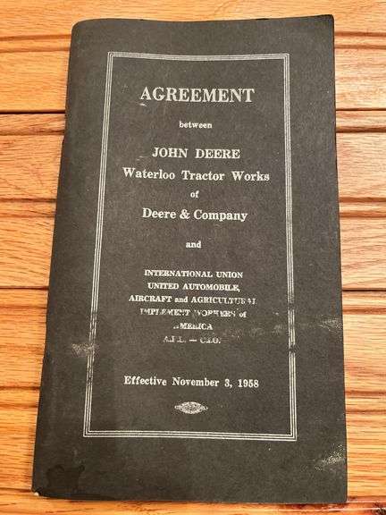 (2) John Deere Union Agreements