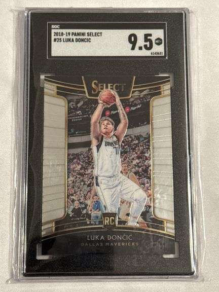 2018 Panini Select #25 Luka Doncic ROOKIE Graded SGC 9.5 image