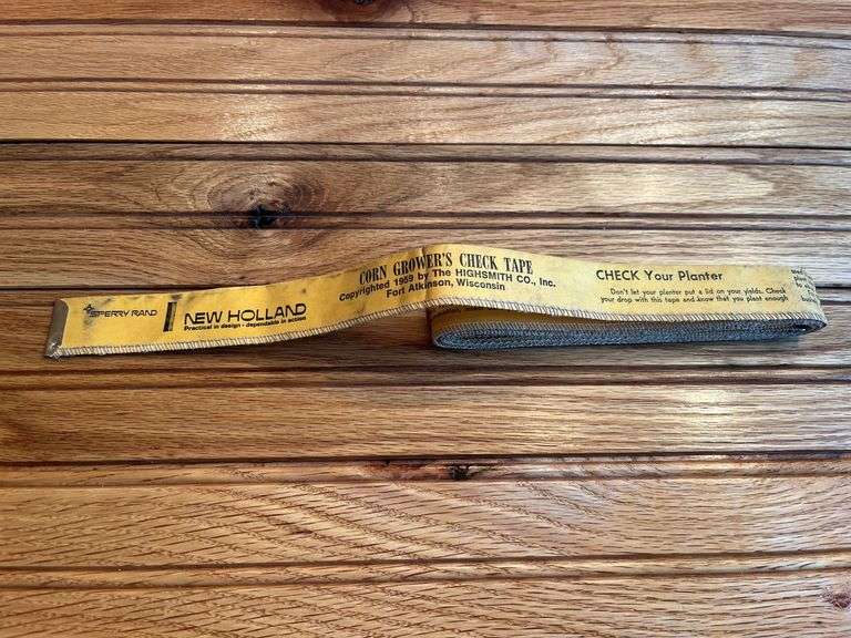 Sperry Rand New Holland Corn Growers Check Tape