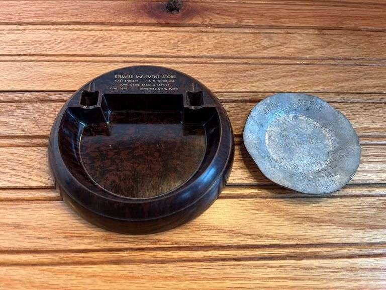 (2) John Deere Ashtrays image