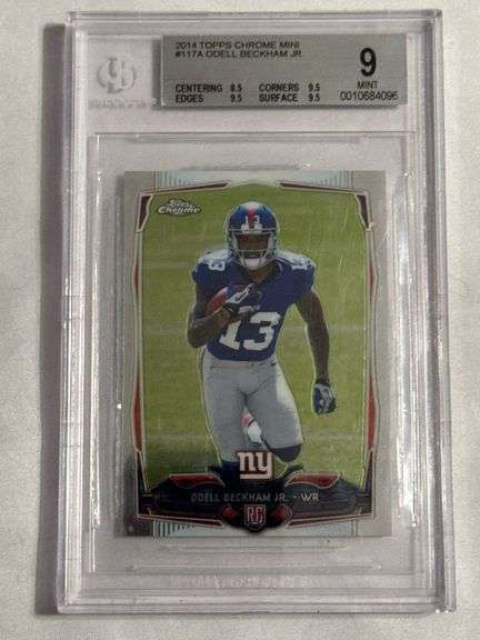 2014 Topps Chrome Mini #117A Odell Beckham Jr. ROOKIE Graded Beckett 9 image