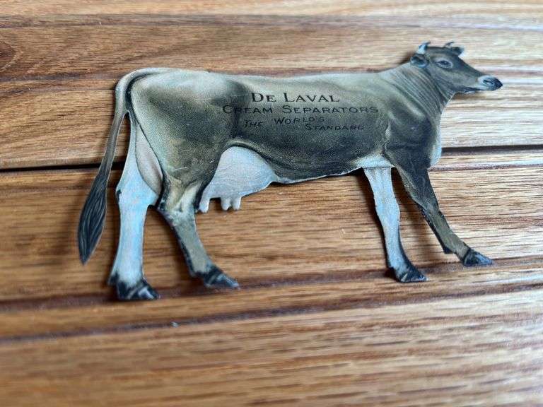 De Laval Cream Separator Tin Litho Cow