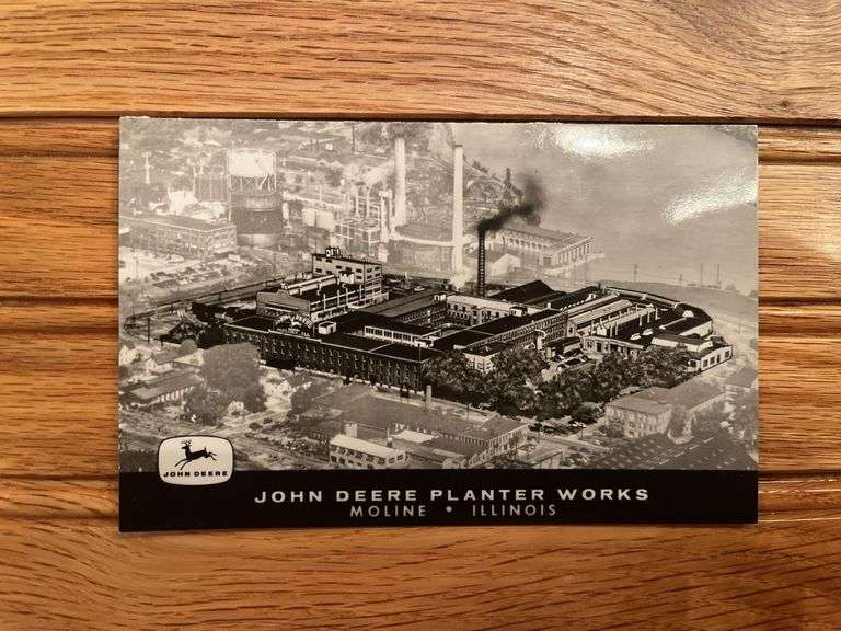 (4) John Deere Factory Postcards
