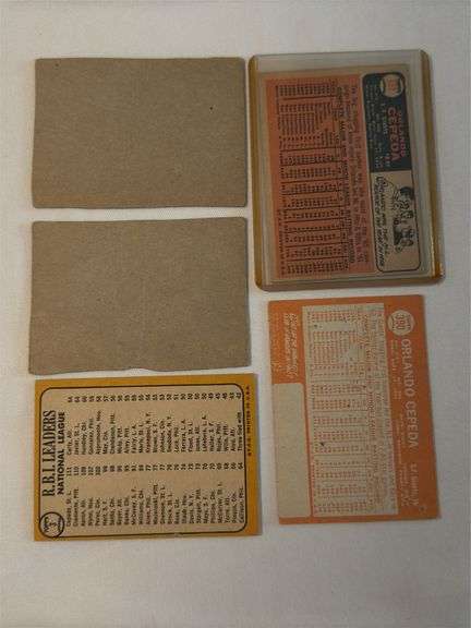(5) 1960s Orlando Cepeda Baseball Cards
