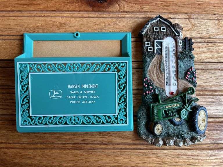 (2) John Deere Thermometer + Letter Holder image