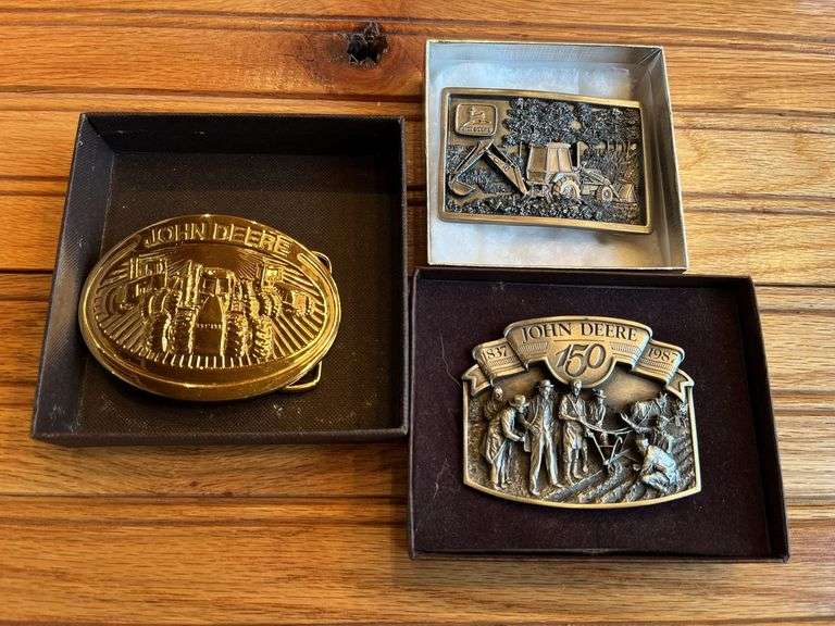 (3) John Deere Belt Buckles image