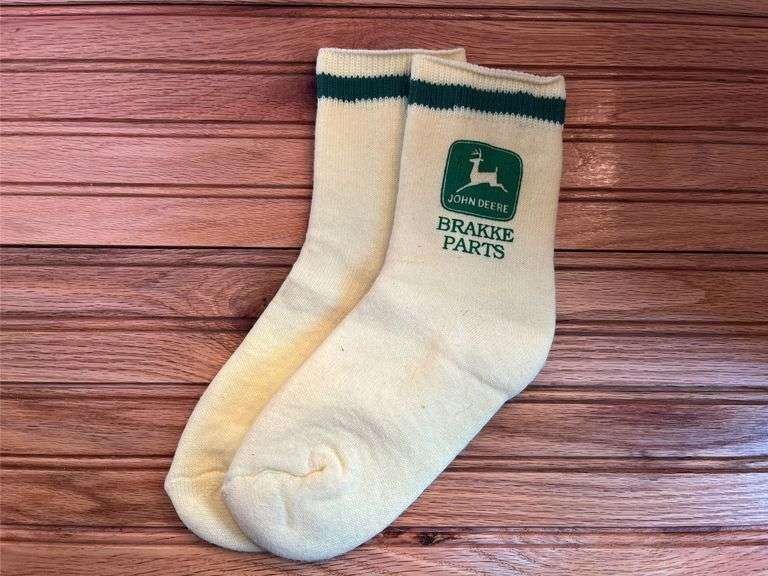 (3) John Deere Hat, Apron, Socks