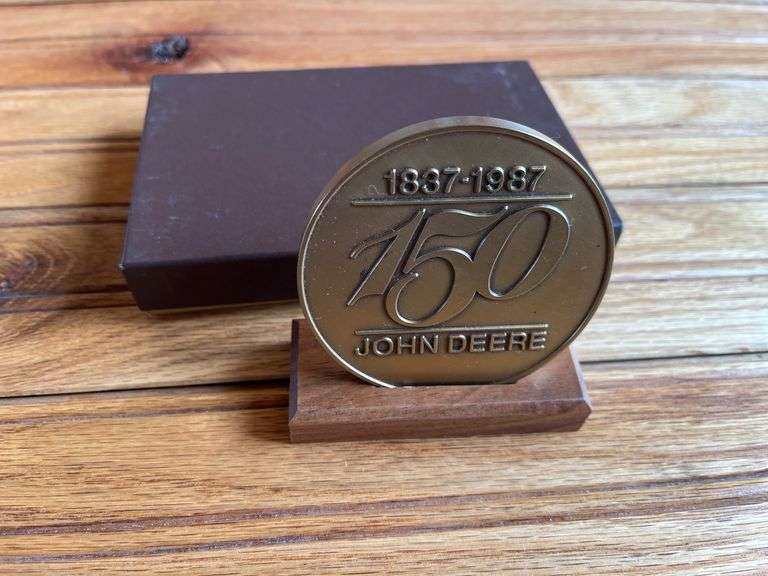 (2) John Deere 150th Medallion + Notepad