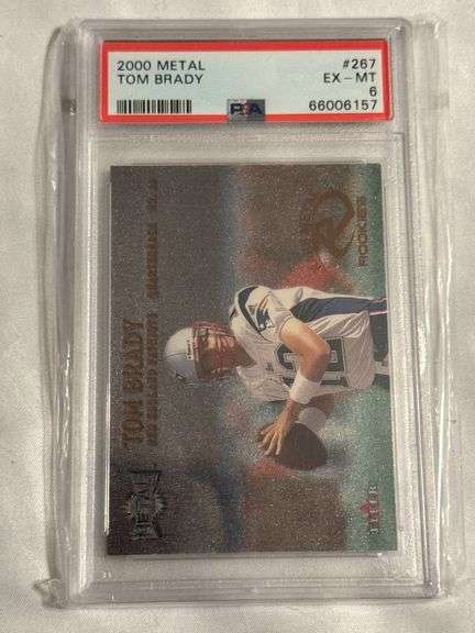 2000 Fleer Metal #267 Tom Brady ROOKIE Graded PSA 6 image