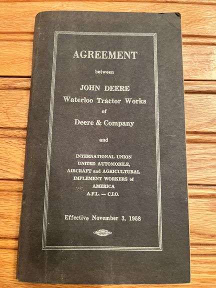 (2) John Deere Union Agreements