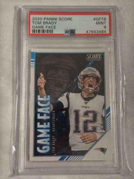 2020 Panini Score #GFTB Tom Brady Game Face Graded Mint 9 image